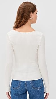 Emily  Z SUPPLY Women's Emelie Sweater, Sea Salt, Off White, L at